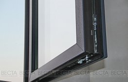 Створка окна Рехау Интелио 80 в ламинации серый антрацит на цветной основе tab